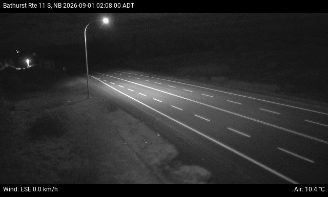 Web Cam image of Bathurst (NB Highway 11)