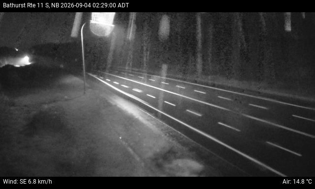 Web Cam image of Bathurst (NB Highway 11)
