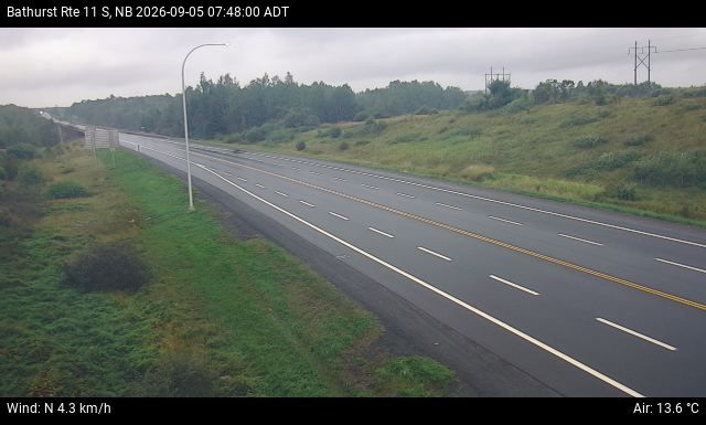 Web Cam image of Bathurst (NB Highway 11)