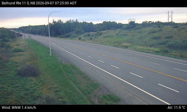 Web Cam image of Bathurst (NB Highway 11)