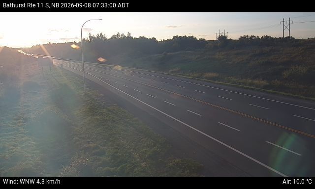 Web Cam image of Bathurst (NB Highway 11)