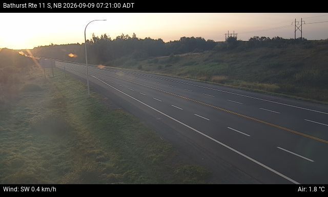 Web Cam image of Bathurst (NB Highway 11)