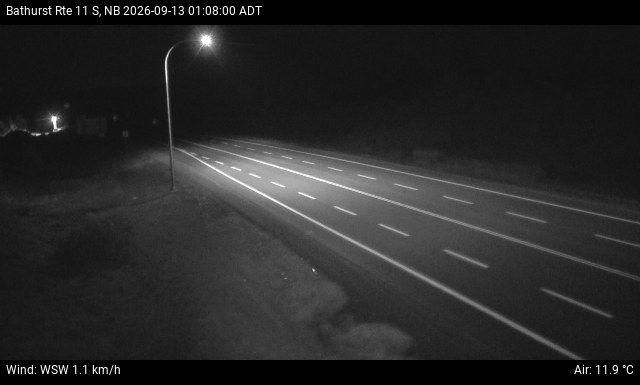 Web Cam image of Bathurst (NB Highway 11)