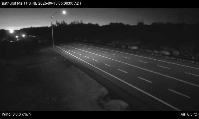 Web Cam image of Bathurst (NB Highway 11)