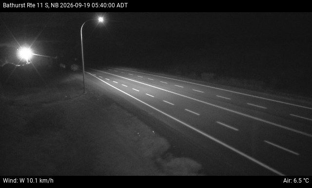 Web Cam image of Bathurst (NB Highway 11)