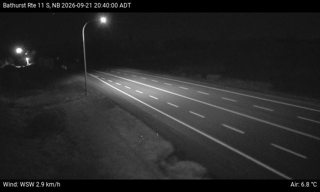 Web Cam image of Bathurst (NB Highway 11)