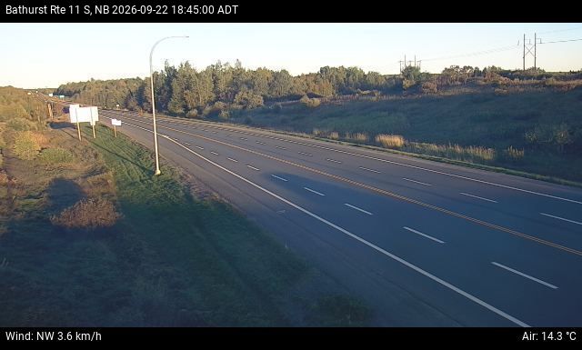 Web Cam image of Bathurst (NB Highway 11)