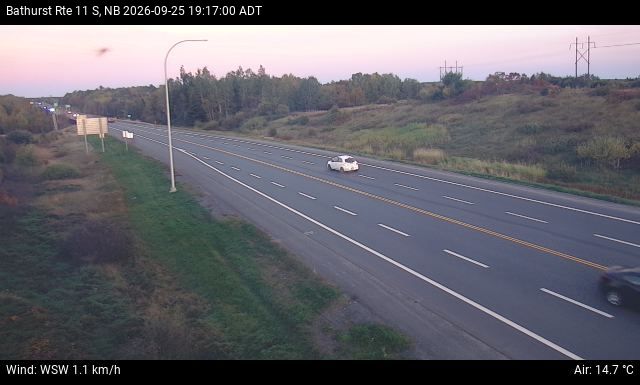 Web Cam image of Bathurst (NB Highway 11)