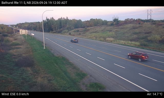 Web Cam image of Bathurst (NB Highway 11)
