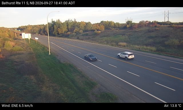 Web Cam image of Bathurst (NB Highway 11)