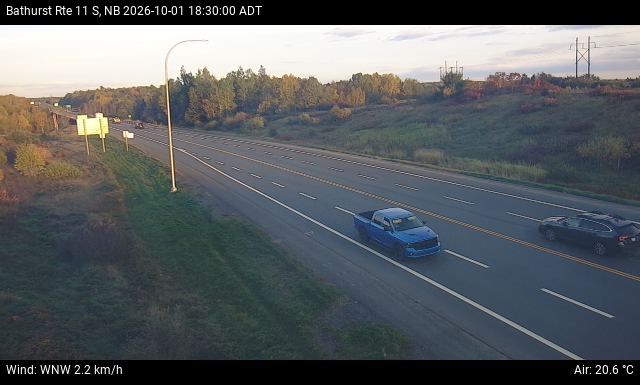 Web Cam image of Bathurst (NB Highway 11)