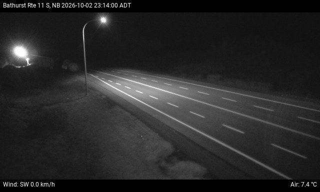 Web Cam image of Bathurst (NB Highway 11)