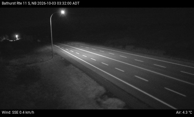 Web Cam image of Bathurst (NB Highway 11)