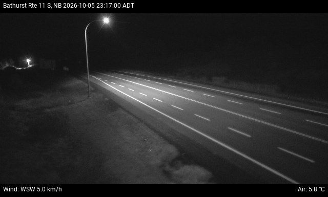 Web Cam image of Bathurst (NB Highway 11)