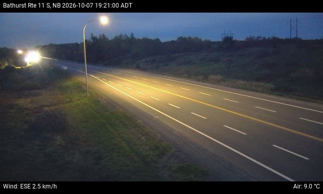 Web Cam image of Bathurst (NB Highway 11)