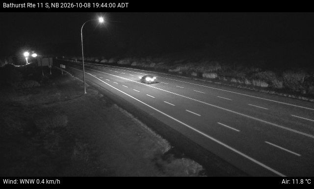 Web Cam image of Bathurst (NB Highway 11)