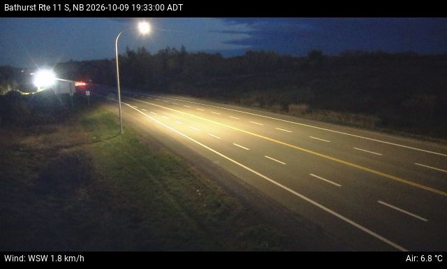 Web Cam image of Bathurst (NB Highway 11)