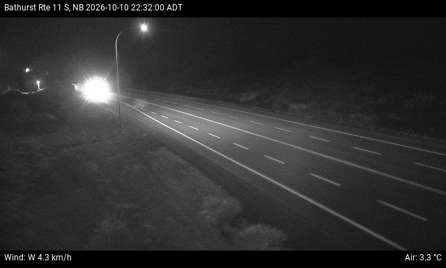Web Cam image of Bathurst (NB Highway 11)