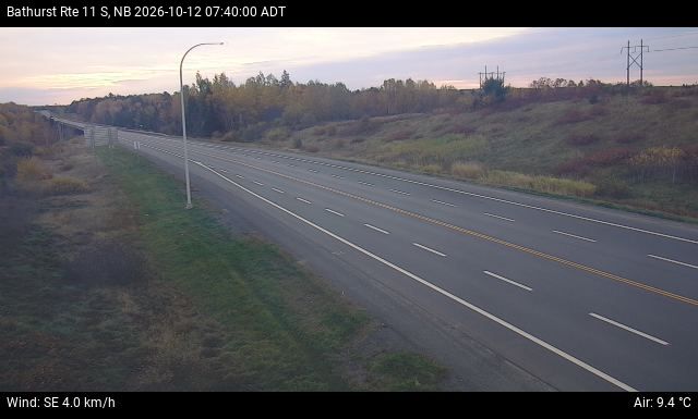 Web Cam image of Bathurst (NB Highway 11)