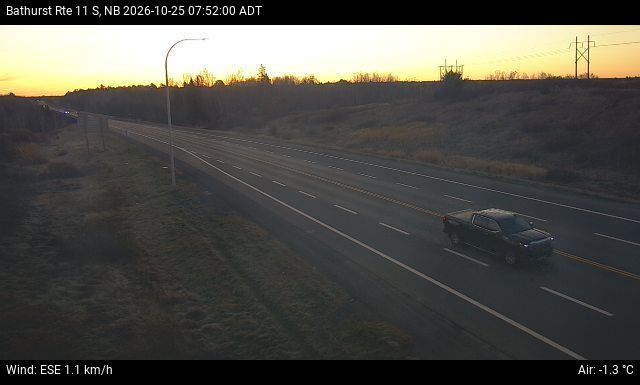 Web Cam image of Bathurst (NB Highway 11)