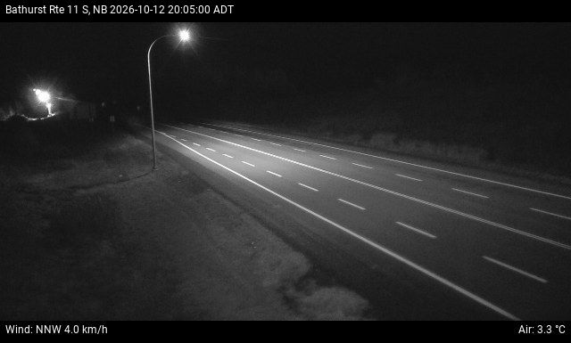 Web Cam image of Bathurst (NB Highway 11)