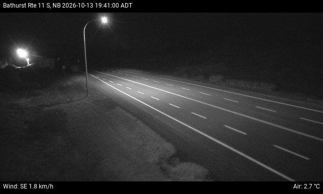 Web Cam image of Bathurst (NB Highway 11)