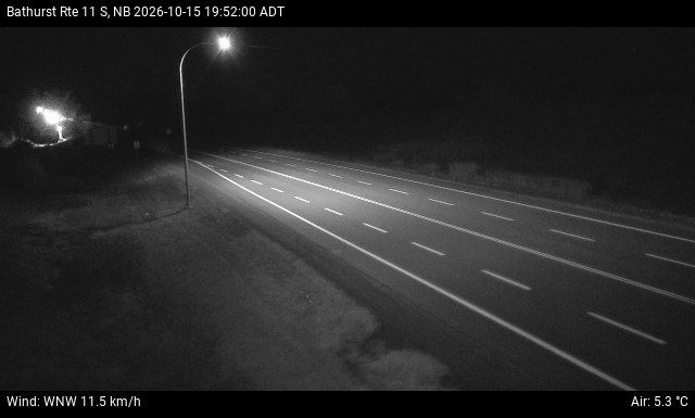 Web Cam image of Bathurst (NB Highway 11)