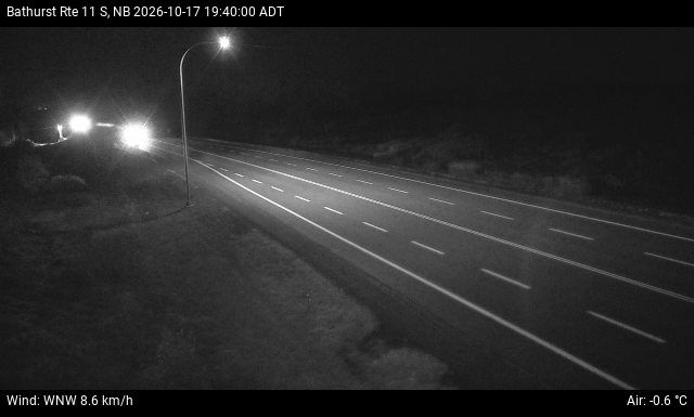 Web Cam image of Bathurst (NB Highway 11)