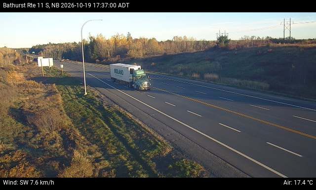 Web Cam image of Bathurst (NB Highway 11)