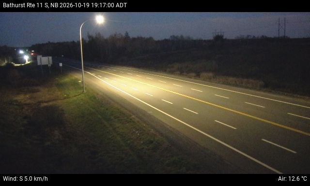 Web Cam image of Bathurst (NB Highway 11)