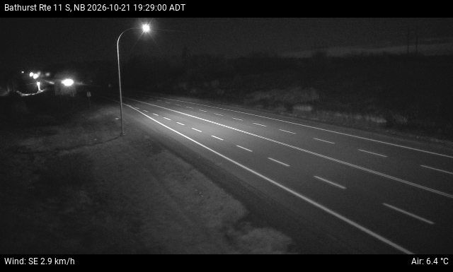 Web Cam image of Bathurst (NB Highway 11)