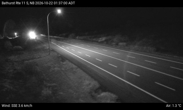 Web Cam image of Bathurst (NB Highway 11)