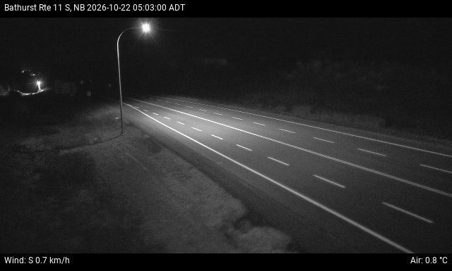 Web Cam image of Bathurst (NB Highway 11)