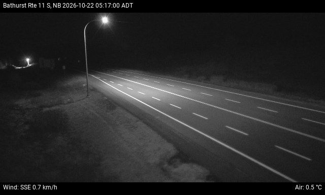 Web Cam image of Bathurst (NB Highway 11)