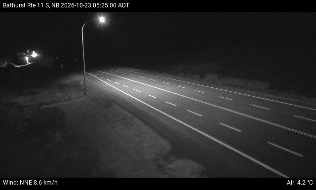 Web Cam image of Bathurst (NB Highway 11)