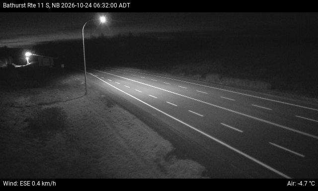 Web Cam image of Bathurst (NB Highway 11)