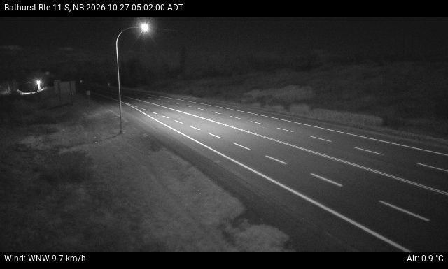 Web Cam image of Bathurst (NB Highway 11)