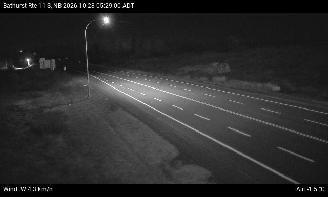 Web Cam image of Bathurst (NB Highway 11)