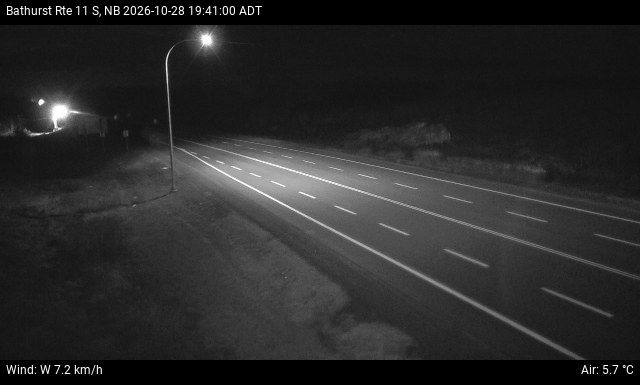 Web Cam image of Bathurst (NB Highway 11)
