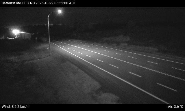 Web Cam image of Bathurst (NB Highway 11)