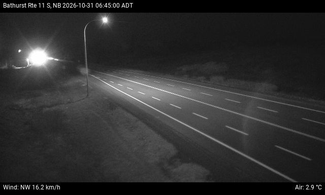 Web Cam image of Bathurst (NB Highway 11)