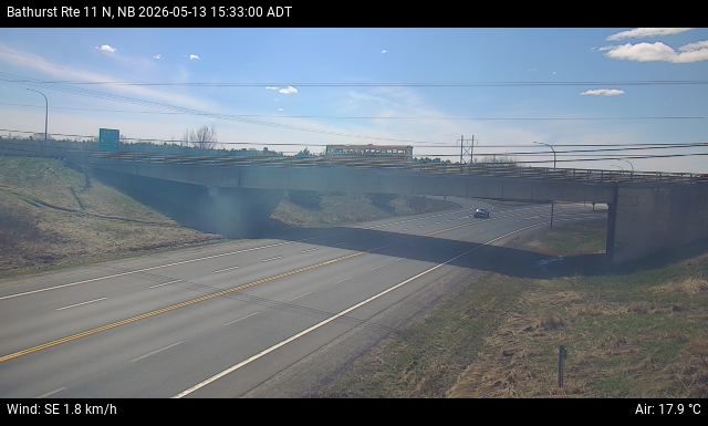 Web Cam image of Bathurst (NB Highway 11)