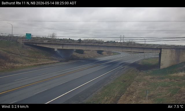 Web Cam image of Bathurst (NB Highway 11)
