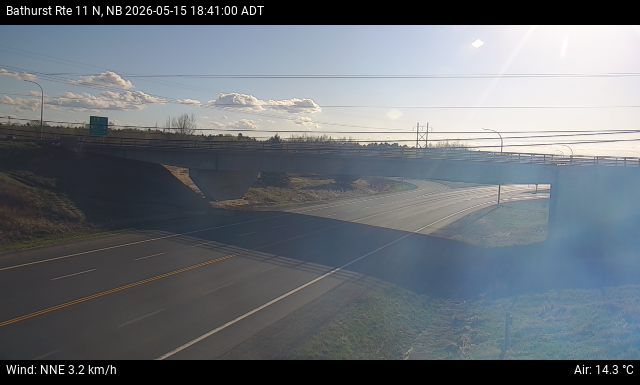 Web Cam image of Bathurst (NB Highway 11)