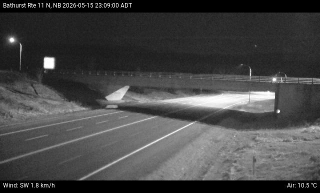 Web Cam image of Bathurst (NB Highway 11)