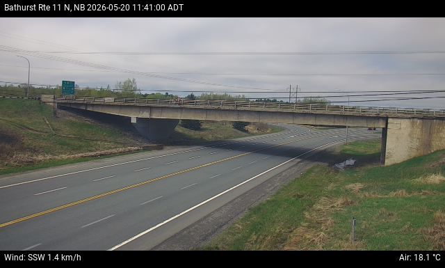 Web Cam image of Bathurst (NB Highway 11)