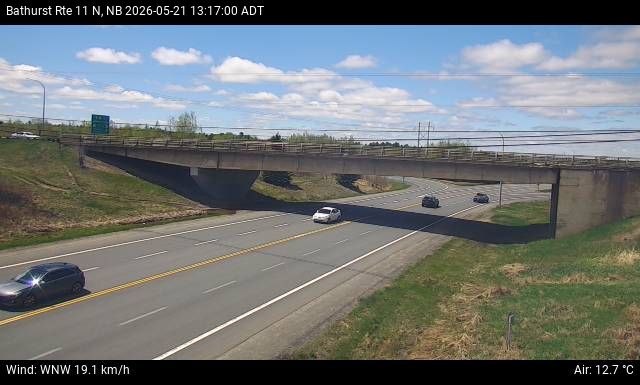 Web Cam image of Bathurst (NB Highway 11)