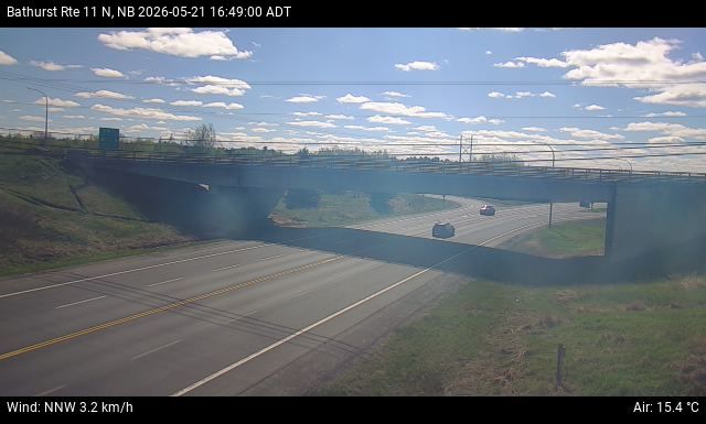 Web Cam image of Bathurst (NB Highway 11)