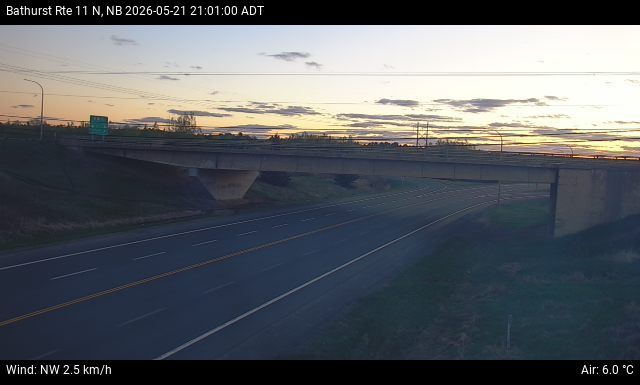 Web Cam image of Bathurst (NB Highway 11)