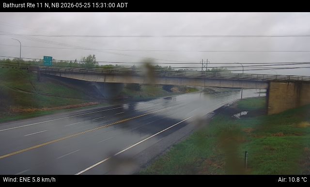 Web Cam image of Bathurst (NB Highway 11)